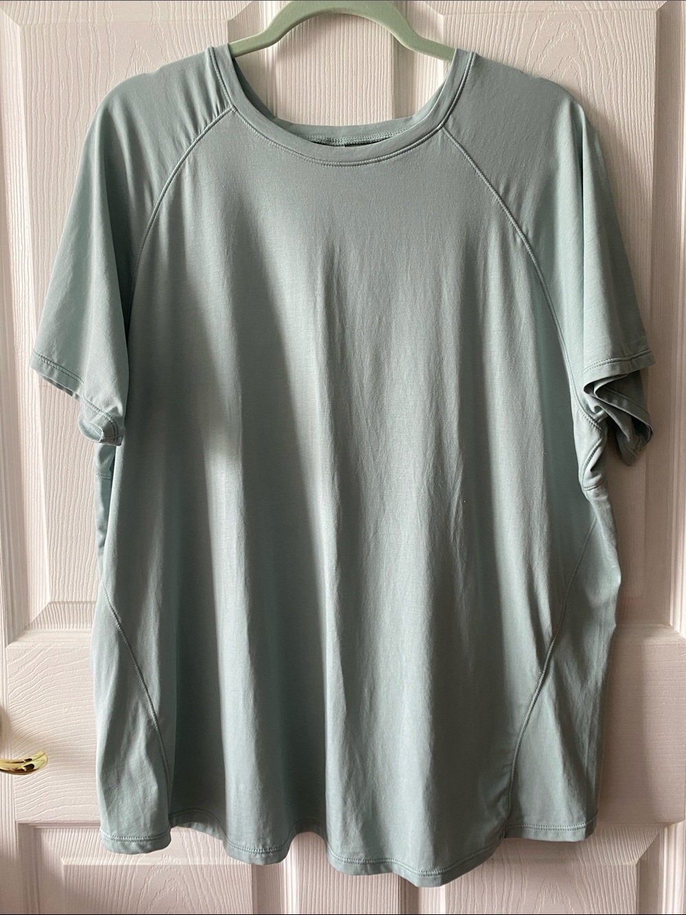 The Gym People Athletic Light Green Breathable Short Sleeve Workout Tee 2X